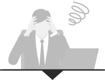 困っている人のイラスト